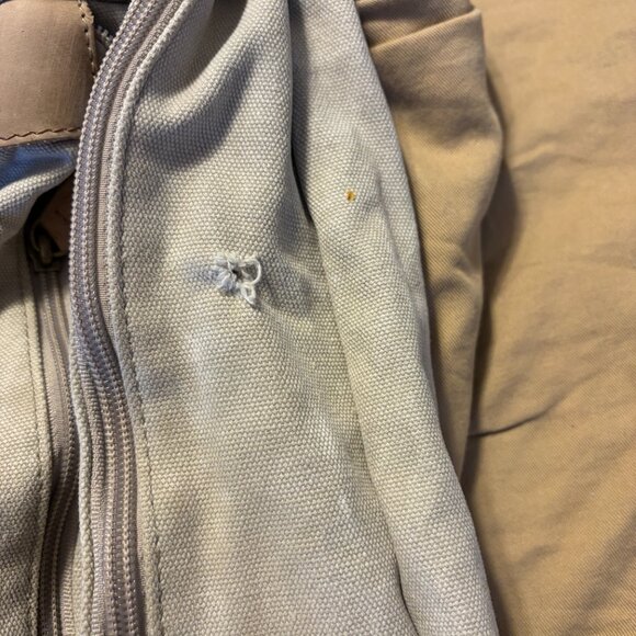 Vintage L.L. Bean messenger bag canvas leather buckle crossbody - Picture 11 of 14